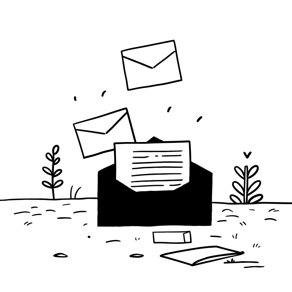 Illustration of an email envelope