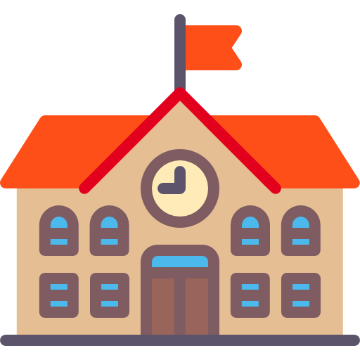 Icon representing students in primary and secondary school